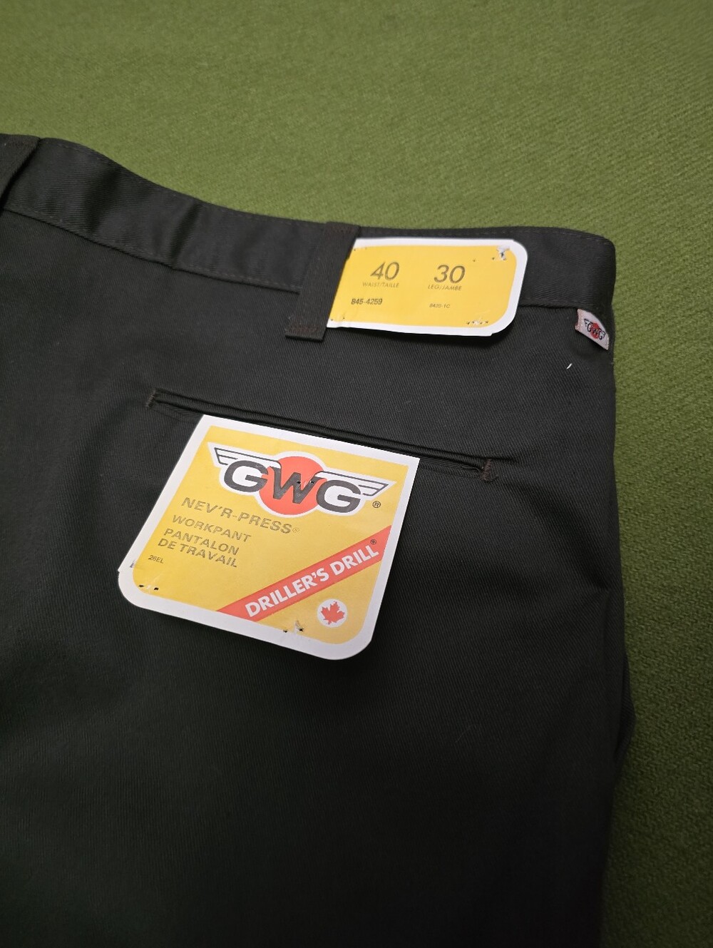 Vintage Deadstock GWG Driller's Drill Workpant